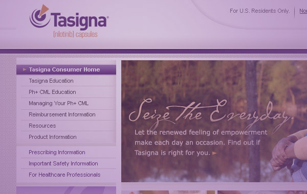 Tasigna Website Concepts